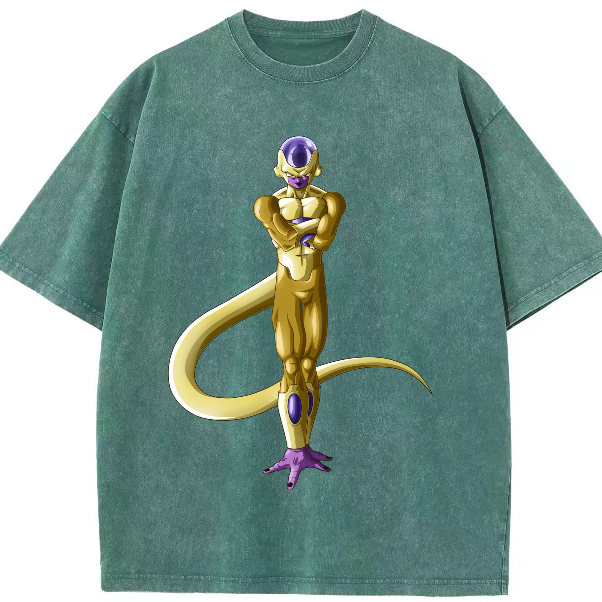 （画像用） ドラゴンボール フリーザ DRAGON BALL Frieza 綿100% ヴィンテージ風 半袖Tシャツ（フロントプリント）